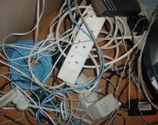 Messy Cables in Office